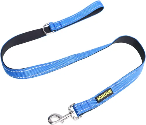 Vista 40 de iChoue Arnés para bulldog francés, ajustable, acolchado, hebilla bloqueada con asa para perros carlino francés, Boston Terrier inglés, azul, talla S