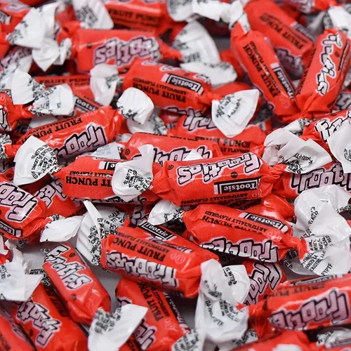 Vista 8 de Tootsie Frooties Fruit Punch - Caramelo masticable, 5 libras, envuelto individualmente
