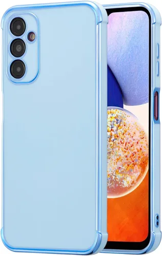 Vista 10 de RALEAVO para Samsung Galaxy S21 5G Funda de teléfono con borde chapado de lujo, cubierta delgada ligera brillante con brillo, cubierta protectora