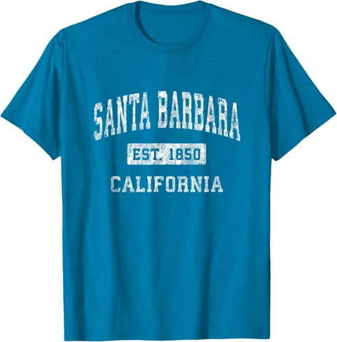 Vista 10 de Camiseta deportiva clásica de Santa Bárbara California CA, Negro, S