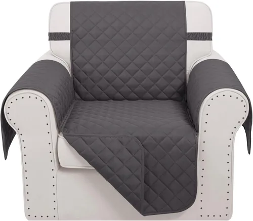 Vista 9 de Fundas para Silla Reclinable Reversibles Funda de Sofá para Mascotas Protector de Muebles Lazy Boy (Silla 23'', Beige/Beige)