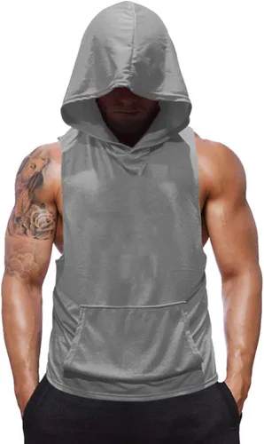 Vista 17 de SZKANI Camiseta sin mangas con estampado de calavera para hombre, chaleco de fitness para culturismo, camisetas de tirantes para entrenamiento