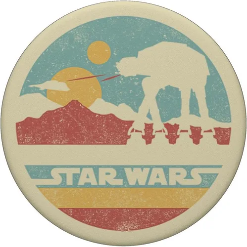 Vista 3 de Star Wars AT-AT Retro Mountain Range PopSockets PopGrip: agarre intercambiable para teléfonos y tabletas
