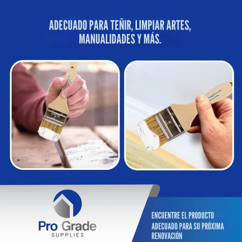 Vista 3 de Pro Grade Brochas de viruta de 2 pulgadas, pinceles de pintura desechables