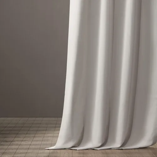Vista 5 de HPD Half Price Drapes BOCH-171113-84, cortinas sólidas para oscurecer habitación (1 panel), 50 x 84 pulgadas, color beige alabastro