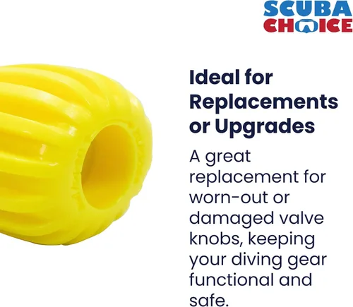 Vista 3 de Scuba Choice Scuba Diving Tank Cylinder Valve Oval Shape Knob Yellow