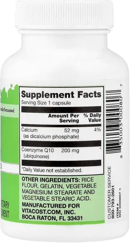 Vista 2 de Vitacost CoQ10, 200 mg, 60 Cápsulas