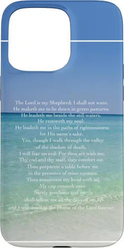 Vista 31 de Psalm 23 Beautiful Christian Beach - Funda para iPhone 17