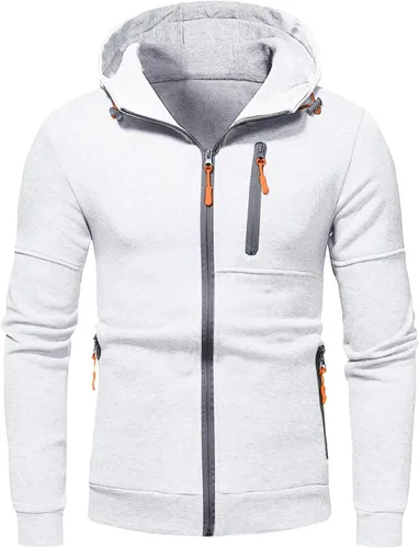 Vista 3 de Fishing Shirts for Men Long Sleeve Cotton Midweight Tops with Hood Athletic Print Graphic Loose Fit Pullover