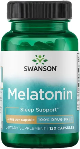 Vista 3 de Swanson Melatonina 3 mg - 60 cápsulas