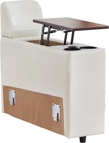 Vista 35 de RARZOE Módulo de Reposabrazos para Sofá Seccional Modular, Reposabrazos de Pana Módulo de Sofá Modular Parte Lateral para Sala de Estar Sofá