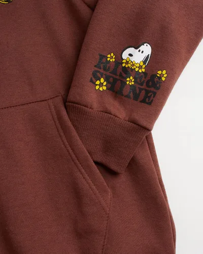 Vista 5 de Peanuts Mens Snoopy Sweatshirt - Vintage Snoopy and Woodstock Pullover Hoodie