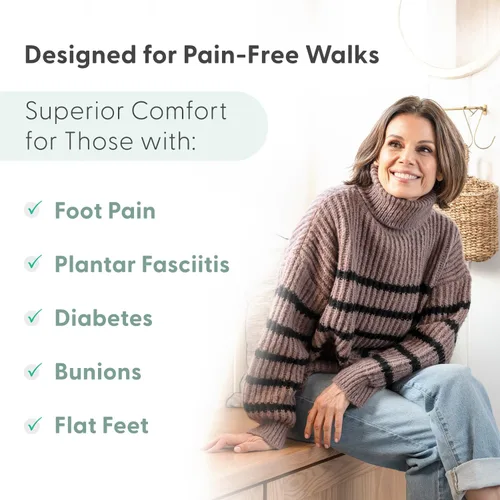 Vista 4 de Orthofeet Pantuflas ortopédicas Louise de punto elástico para mujer