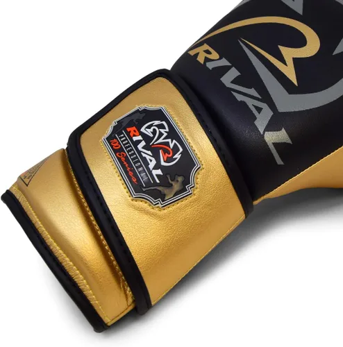 Vista 4 de Guantes de boxeo RIVAL RB100 profesionales para bolsa, 6mm de acolchado D30, microfibra artesanal, sistema innovador Wrist Lock 3