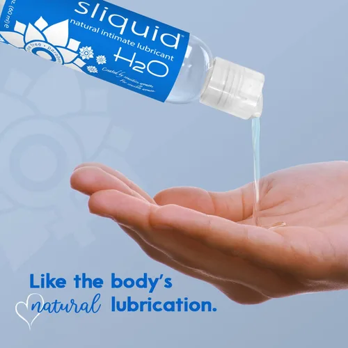 Vista 7 de Sliquid H2O Lubricante a Base de Agua, Lubricante a Base de Agua para Sexo, Lubricante Sexual Natural, Lubricante Personal Sin Glicerina (2 Oz)