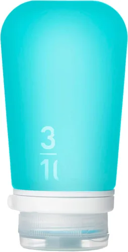 Vista 29 de Humangear GoToob, pequeño padre, Agua (Aqua)), HG3161 Refillable & Leak-Proof Silicone Travel Size Bottles with Locking Cap for Toiletries