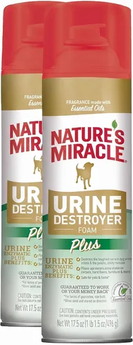 Vista 10 de Nature's Miracle Destructor de orina de perros Plus, fórmula enzimática para manchas severas de orina de perro, 17.5 onzas