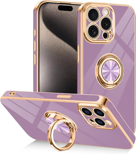 Vista 26 de Funda diseñada para iPhone 17 Pro Max con soporte de anillo, color azul