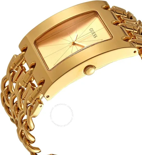 Vista 4 de Guess - Reloj analógico para mujer de metal pesado con correa de acero inoxidable
