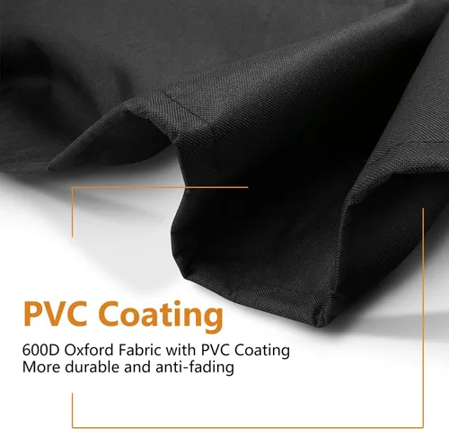 Vista 3 de Stanbroil Pyramid - Funda para calentador de patio, resistente e impermeable, con cremallera, 21 x 21 x 90 pulgadas, negro y camello