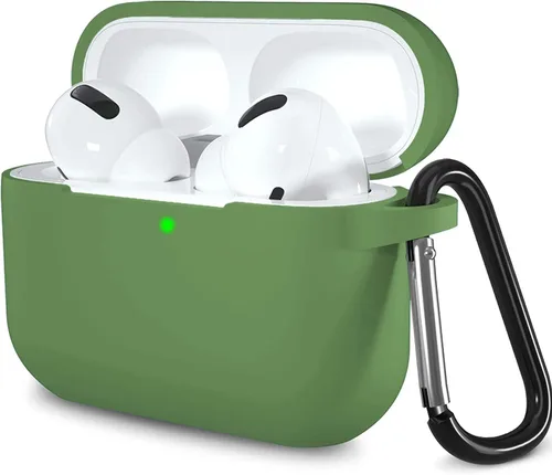Vista 6 de Lerobo Funda compatible con AirPods Pro, funda protectora de silicona suave diseñada para Apple AirPod Pro 2, funda de carga para mujeres y hombres