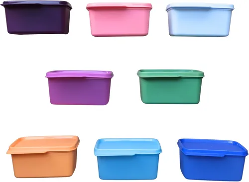 Vista 5 de Tupperware Keep Tab - Juego de recipientes de plástico, 16.9 fl oz, juego de 4, multicolor (puedes obtener 4 colores)