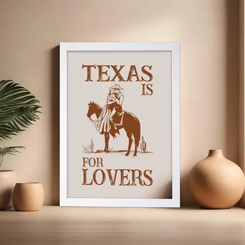 Vista 138 de Poster Master Póster de You've Yeed Your Last Haw - Impresión retro de vaquero marrón - Arte occidental - Arte moderno - Arte del salvaje oeste