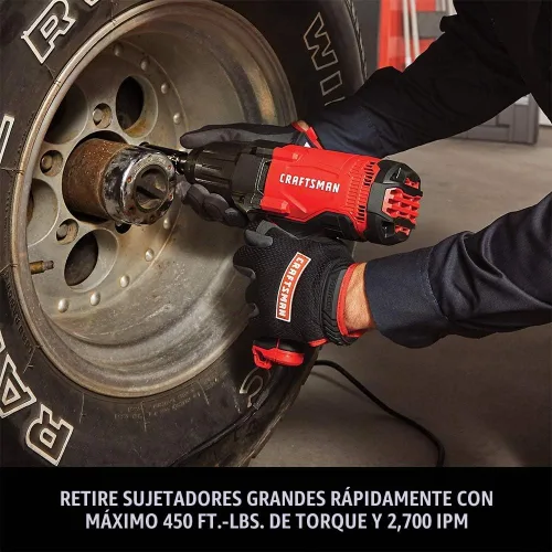 Vista 3 de CRAFTSMAN - Llave de impacto, 1/2 pulgadas, 7.5 amperios