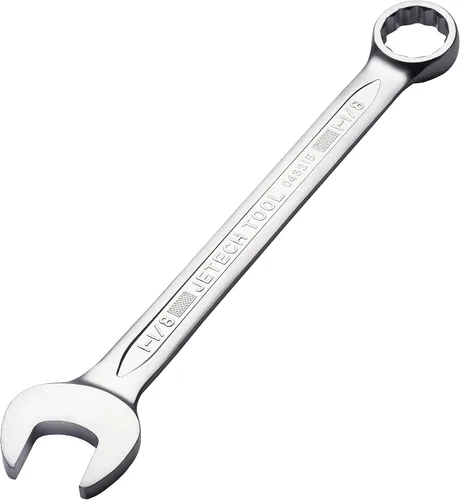 Vista 13 de Jetech Llave combinada de 1 pulgada - Llave ajustable de grado industrial con diseño de 12 puntas, desviación de 15 grados, fabricada con acero