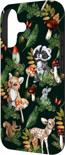 Vista 2 de Mushroom Toadstool Forest Gnome Baby Animal Woodland Fungi Case for iPhone 17