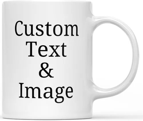 Vista 8 de Fantastic Gifts Taza con foto personalizada con texto personalizado, sube tu imagen con diferentes diseños Taza con Foto Personalizada y Texto Taza