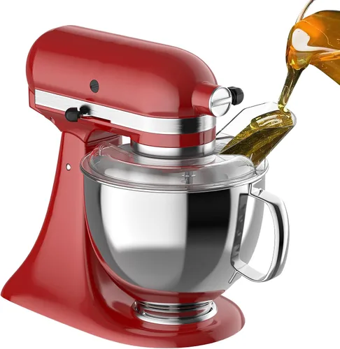Vista 2 de Protector de Vertido para Tazón de Batidora KitchenAid de 4.5-5 Cuartos de Galón (Acero Inoxidable, Vidrio, Cerámica) - Protector contra