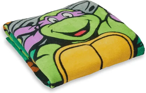 Vista 2 de Northwest Manta Micro Raschel Teenage Mutant Ninja Turtles, 46 x 60 pulgadas, Cowabunga Dudes