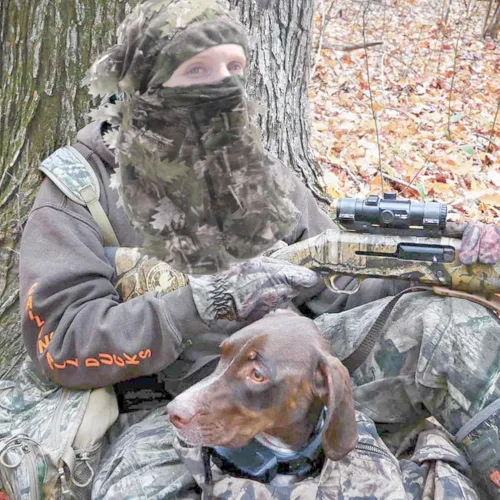 Vista 6 de Ghillie Camouflage Leafy Hat 3D Full Face Mask Headwear Turkey Camo Hunter Hunting Accessories