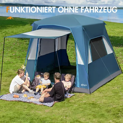 Vista 5 de Portal 5-Person SUV Tent with Porch, Waterproof Windproof Car Camping Portable Outdoor Design; Durable Construction; Easy Setup & Storage