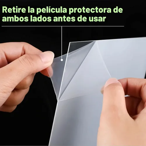Vista 3 de Queekay Paquete de 20 Láminas de Acrílico Transparente de 4" x 6" Paneles de Plástico Fundido Transparente con Papel Protector para Proyectos