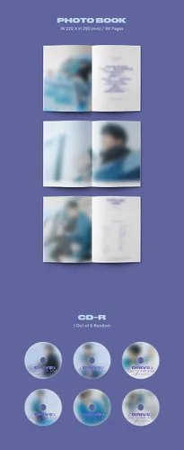Vista 3 de Fantagio Music ASTRO - Drive to the Starry Road [Drive ver.] 3er álbum+Póster plegado+Juego de tarjetas fotográficas adicionales/K-POP sellado 8.661