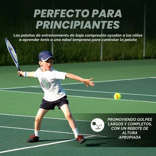Vista 2 de Tourna Green Dot Low Compression Tennis Balls