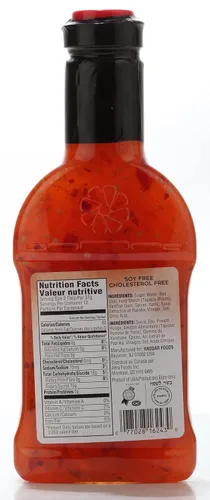 Vista 2 de Haddar Salsa de chile dulce, 15 onzas, sin jarabe de maíz de alta fructosa, sin MSG, sin gluten, sin soja, ideal para adobos y inmersión, Kosher