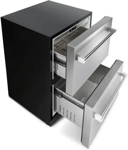 Vista 3 de Thor Kitchen Cajón para refrigerador interior y exterior de 24 pulgadas en acero inoxidable - Modelo TRF24U