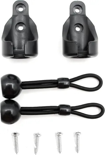 Vista 9 de Kit de bungee para persianas enrollables, para interiores y exteriores (negro)