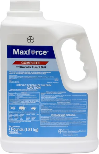Vista 2 de Bayer Maxforce - Cebo para insectos granular completo (4 libras) y Maxforce Quantum Ant Control Cebo líquido con estaciones