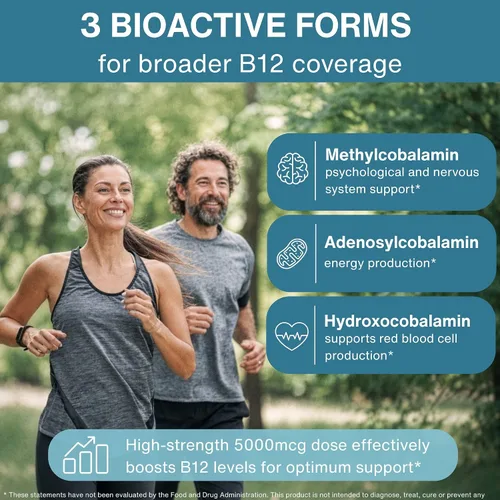 Vista 3 de Igennus Complejo Triple de Vitamina B12 5000mcg, Spray Sublingual Líquido, 45 Porciones, Metilcobalamina Metilada, Adenosilcobalamina e
