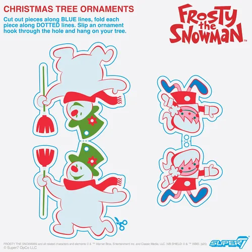 Vista 3 de Super7 Figura de Reacción Frosty The Snowman (Inspirada en Caja de Dulces) - Figura de Acción de Frosty The Snowman de 3.75 Pulgadas con Accesorio