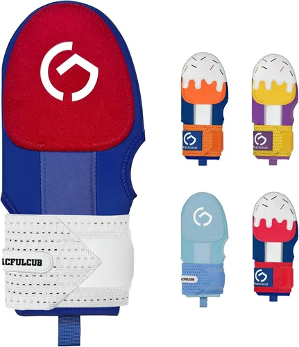 Vista 16 de Gracfulcub Guante deslizante de béisbol, guante deslizante de béisbol y softbol, diseño ergonómico que protege los dedos (gesto de bandera)