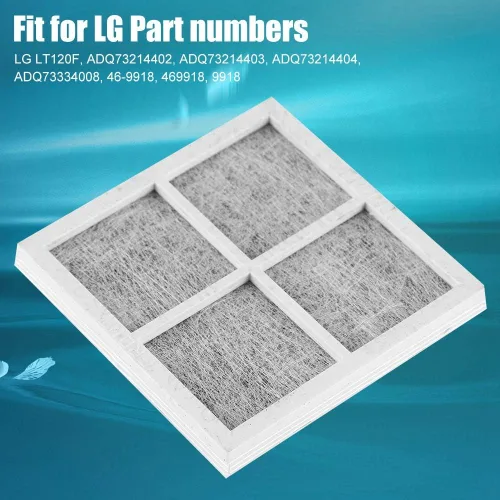 Vista 4 de Estink Filtro de aire para nevera, paquete de 3 filtros de aire de repuesto para refrigerador ADQ73214402 apto para LG LT120F Elite 469918