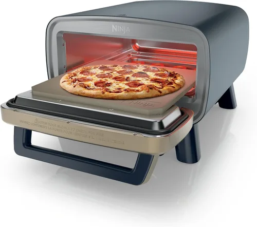 Vista 2 de Ninja Artisan MO201BL1 - Horno de pizza para exteriores, 12 pulgadas, pizza de 3 minutos, napolitano, corteza fina, New York Chicago, personalizado