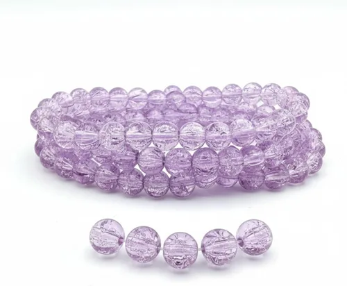 Vista 17 de DandS ltd Cuentas de cristal agrietadas para la fabricación de joyas, champán, pulseras vibrantes de bricolaje, collares, aretes, suministros