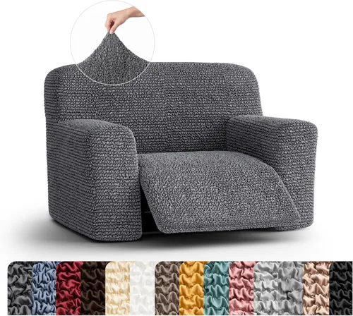 Vista 45 de PAULATO BY GA.I.CO. Funda para sillón reclinable, funda de ajuste suave, protector elástico de muebles reclinables de 1 pieza, tela hipoalergénica