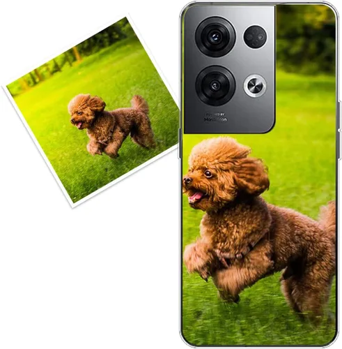 Vista 92 de Funda personalizada compatible con Oppo A1 Pro, fundas de teléfono personalizadas con imagen de foto, imagen de texto, cubierta transparente